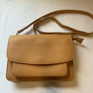 Pixi Mood Vegan Leather Crossbody Bag with Flap Closure